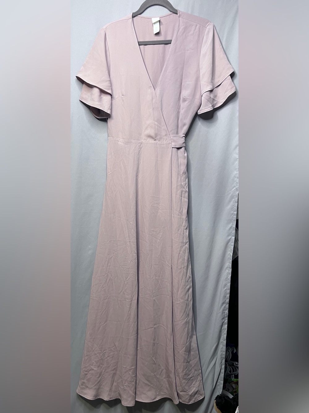 H&M Dusty Lilac Maxi Wrap Dress